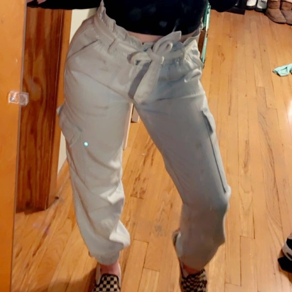 Pacsun light indigo denim cargo joggers Clearance